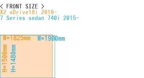 #X2 sDrive18i 2018- + 7 Series sedan 740i 2015-